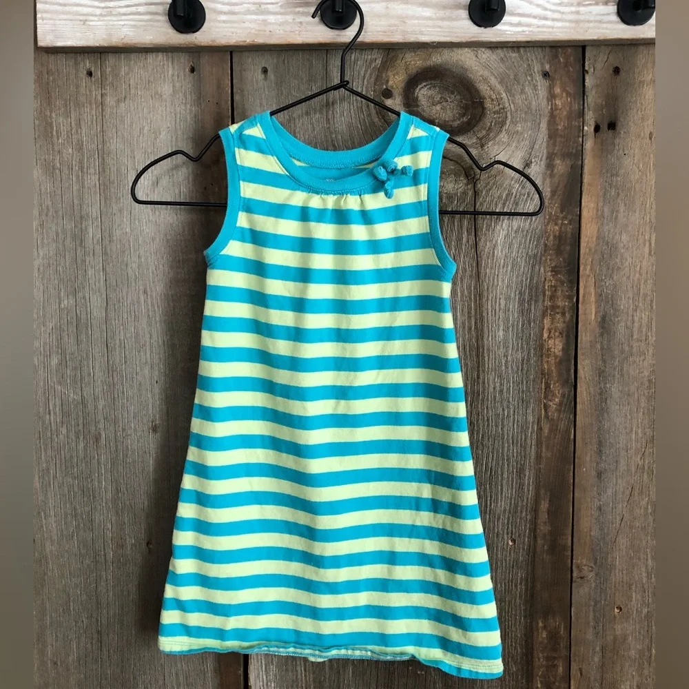 Old Navy Striped Summer Dress in Blue Green Size 5T